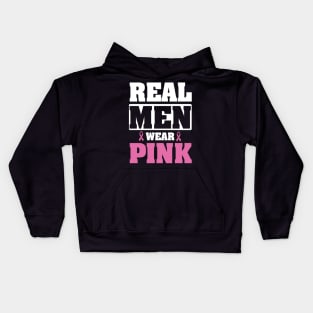 Cancer: Real men wear pink Kids Hoodie